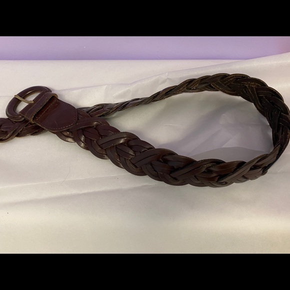 Coach Braided Brown Belt 8520 - Picture 2 of 8